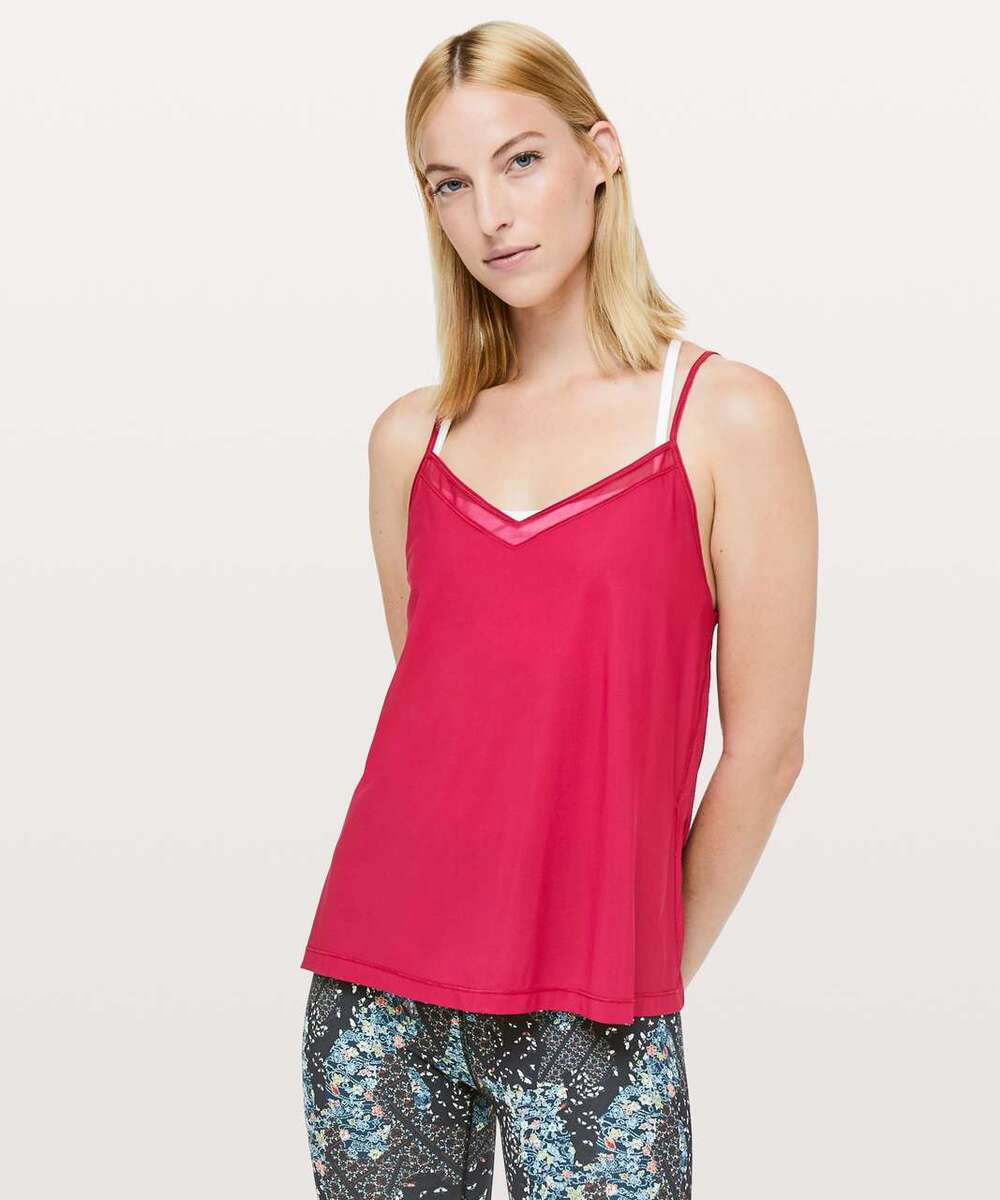Lululemon Final Count Tank Ruby Red Size 4
